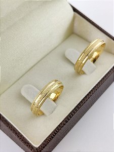 ALIANÇAS EM OURO 18K ABAULADA