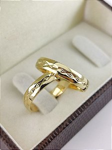 ALIANÇAS EM OURO 18K ABAULADA