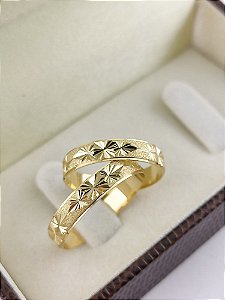 ALIANÇAS EM OURO 18K ABAULADA
