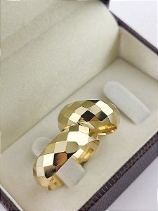 ALIANÇAS EM OURO 18K ESTILO BOLA