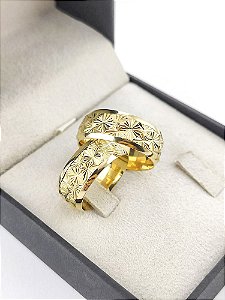 ALIANÇAS EM OURO 18K ABAULADA