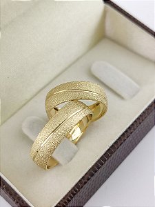 ALIANÇAS EM OURO18K ABAULADA