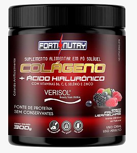 Colágeno com Ácido Hialurônico Fortinutry em Pó 300g