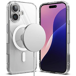 Capa Para iPhone 16 (6.1) Ringke Fusion MagSafe - Clear