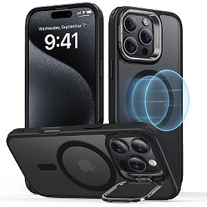 Capa Para iPhone 16 Pro (6.3) Esr MagSafe Suporte - Preto-Fosco
