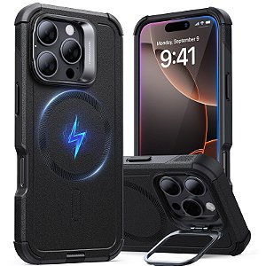 Capa Para iPhone 16 Pro 6.3 ESR Cyber MagSafe Suporte -Preto