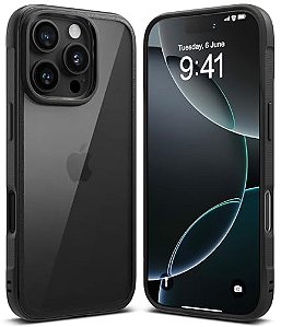 Capa Ringke Fusion Bold Para iPhone 16 Pro Max - Preto