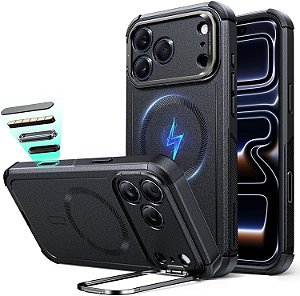 Capa ESR Cyber Magsafe Suporte Para iPhone 17 Pro Max - Preto