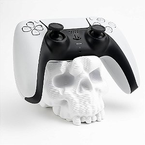 Suporte de Controle para PS5, KingShield Caveira - Branco