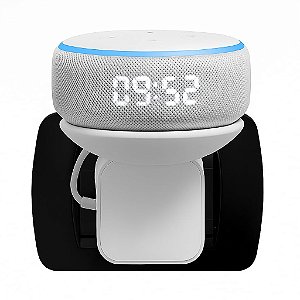 Suporte de Tomada para Echo Dot 3 Geração, DotWall, Branco