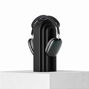 Suporte para Fone de Ouvido de Mesa Minimalista – Preto