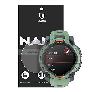 Película Garmin Instinct 3 50mm Kingshield Nano Vidro (2x)