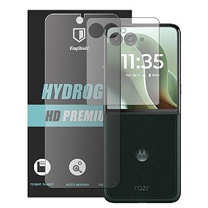 Película Para Razr 60 Ultra Kingshield Gel (Tela+Visor)Fosca