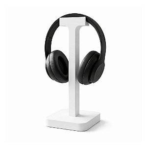 Suporte para Fone de Ouvido de Mesa Slim, Gamer e Escritório - Branco