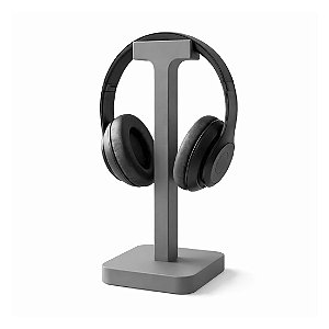 Suporte para Fone de Ouvido de Mesa Slim, Gamer e Escritório - Cinza