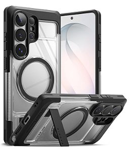 Capa Capinha Ringke UX Magsafe Suporte Para Galaxy S26 Ultra - Preto-Clear