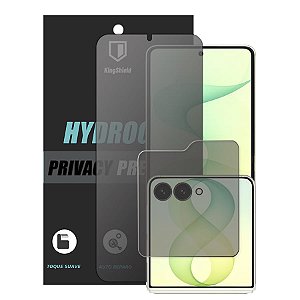 Película Para Galaxy Z Flip 8 Kingshield Gel (Tela+Visor) - Privacidade