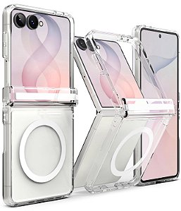 Capa Ringke Fusion Flap Magsafe Para Galaxy Z Flip 8 - Clear