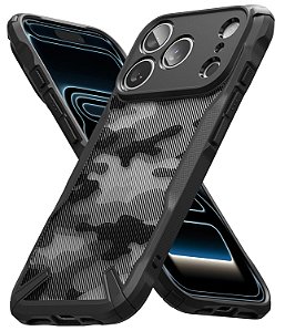 Capa Capinha Ringke Fusion-X Para iPhone 18 Pro Max/17 Pro Max - Camo Black