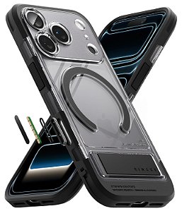 Capa Capinha Ringke UX Magsafe Para iPhone 18 Pro/17 Pro - Preto-Fume