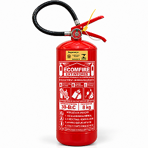 Extintor BC 8 kg de Pó Químico 30-B:C