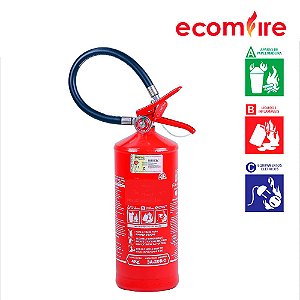 Extintor de pó quimico 4 kg ABC - 2A 20BC