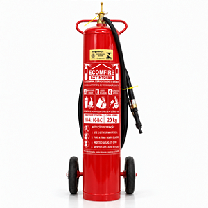 Extintor Sobre Rodas de Pó Químico ABC 20 kg 10-A:80-B:C