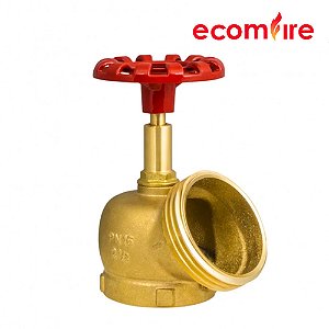 Registro Globo Hidrante Latão em BSP 2.1/2” 45° PN16 230 LBS