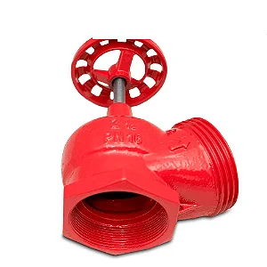 Registro Globo Hidrante Ferro em BSP 2.1/2” 45° PN16 230 LBS