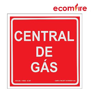 Placa De Sinalização - Central de Gás