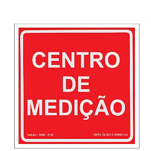 Placa De Sinalização - Centro de Medição