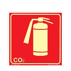 Placa De Sinalização - Extintor CO2 - E5