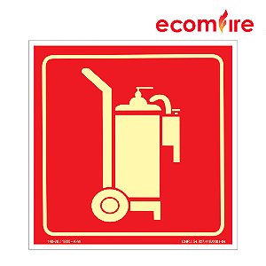 Placa De Sinalização - Extintor Carreta Sobrerodas - E11