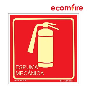 Placa De Sinalização - Extintor Espuma Mecânica - E5