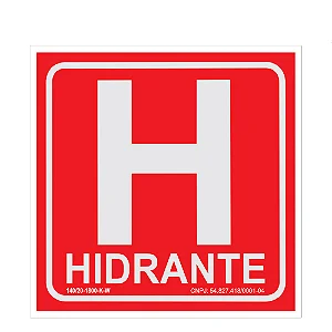 Placa De Sinalização - Hidrante E7