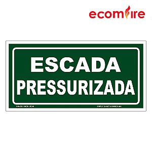 Placa de Sinalização - Escada Pressurizada S2