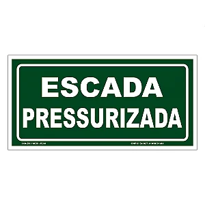 Placa de Sinalização - Escada Pressurizada S2
