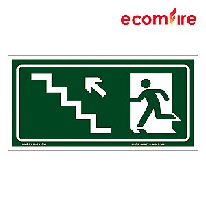 Placa De Sinalização - Escada Sobe Esquerda - S10