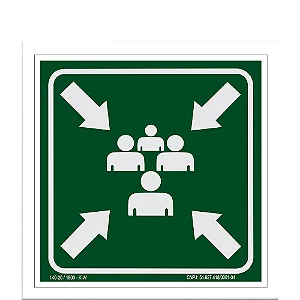 Placa De Sinalização - Ponto de Encontro
