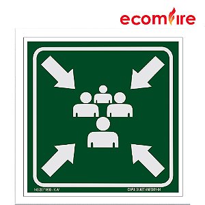 Placa De Sinalização - Ponto de Encontro