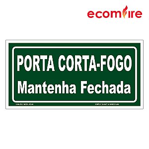 Placa De Sinalização - Porta Corta Fogo M4