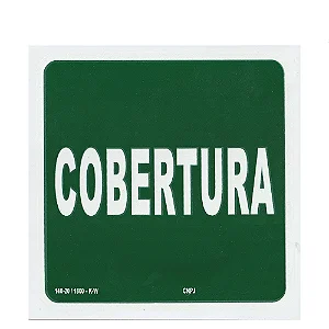 Placa De Sinalização - Cobertura