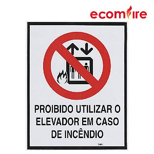 Proibido Utilizar Elevador
