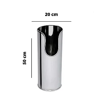 Suporte de Solo em Aço Inox Grande - Tipo Batom