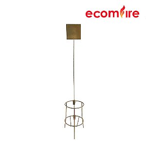 Suporte de solo grande com haste para placa de sinalização