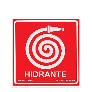 Placa De Sinalização - Hidrante Mangueira