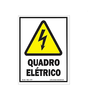 Placa De Sinalização - Quadro Elétrico