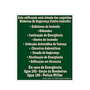 Placa De Sinalização - Sistemas de Seguranças - M1-B