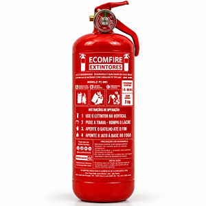 Extintor ABC 2 kg Veicular de Pó Químico 2-A:10-B:C