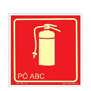 Placa De Sinalização - Pó ABC - E5B